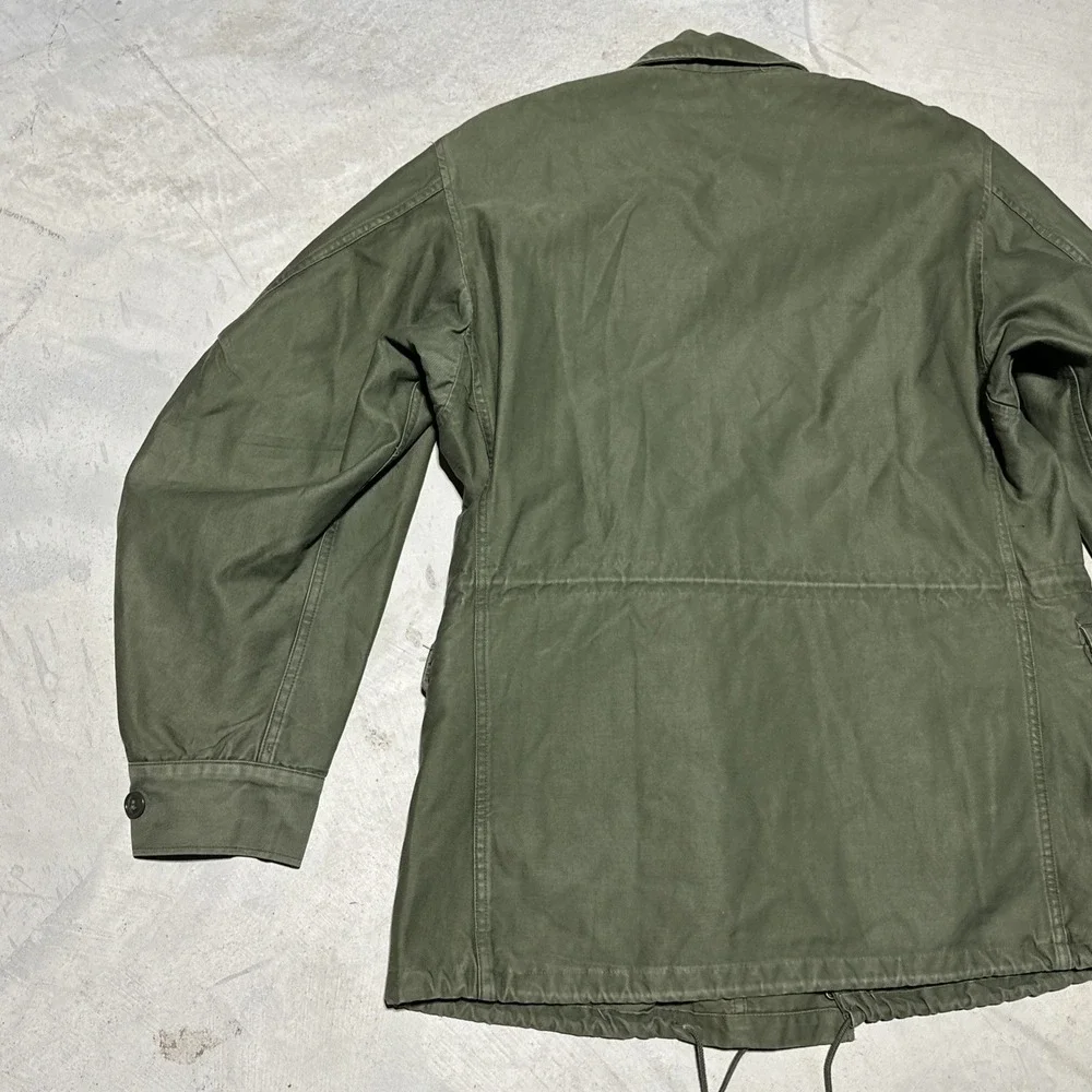VTG Vietnam War US Coat Man's Cotton Wind Resistant Sateen 9 OZ OG 107 1960s SM - Picture 12 of 15